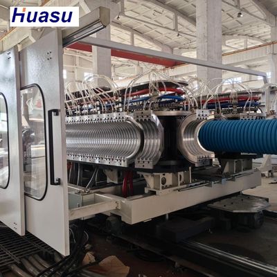 Complete PVC Corrugated Pipe Plant for Single Wall Pipes with 300mm to 1600mm Diameter Range and High Productivity