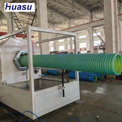 32-1600mm Diameter Double Wall Corrugated Pipe Extrusion Line with Belling-on-line Expansion Mode and 100-2000 Kg/h Output