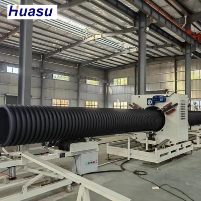 32-1600mm Pipe Diameter PLC Control Double Wall Corrugated Pipe Extrusion Line with Single Screw Extruder
