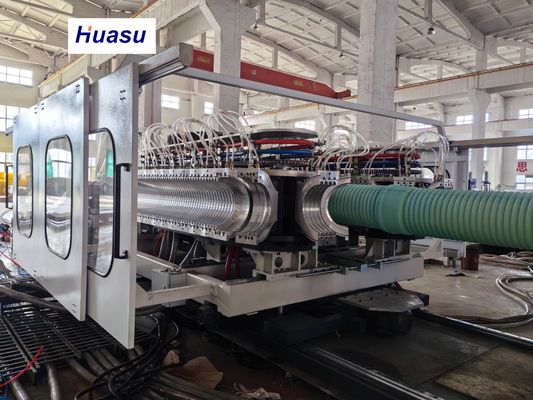 Dual Wall Corrugated Pipe Production Line with 32-1600mm Diameter Range, Siemens PLC Technology, and Online Belling