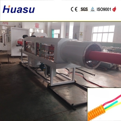 Water Supply DWC Pipe Extrusion Line with Single Screw Extruder and 36-64 Pairs Mould Blocks