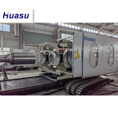Dual Wall Corrugated Pipe Production Line with 32-1600mm Pipe Diameter 60-2000kg/h Capacity and Siemens PLC Technology