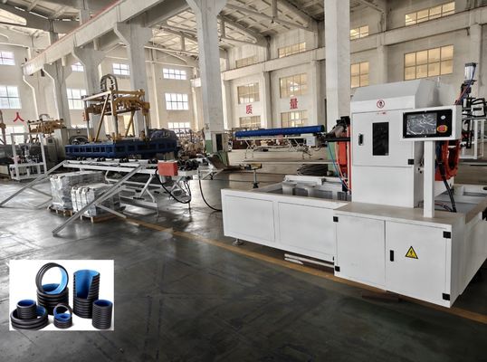HDPE PP Double Wall Corrugated Pipe Extrusion Line 32mm-1600mm