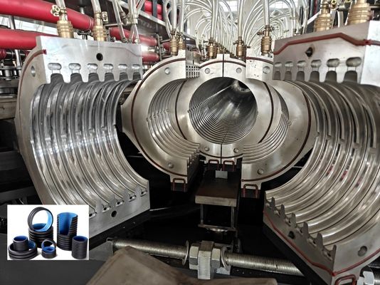 HDPE PP Double Wall Corrugated Pipe Extrusion Line 32-1600mm