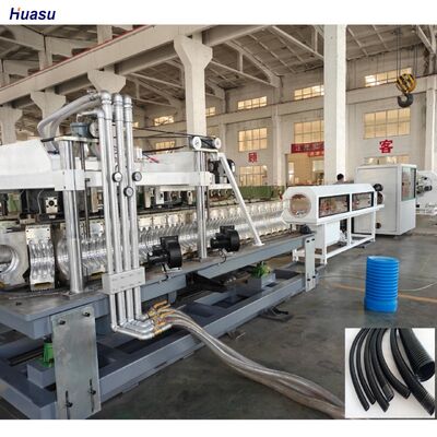 Automated Double Wall Corrugated Pipe Production Line with Vertical or Horizontal Corrugator and Customizable Colors
