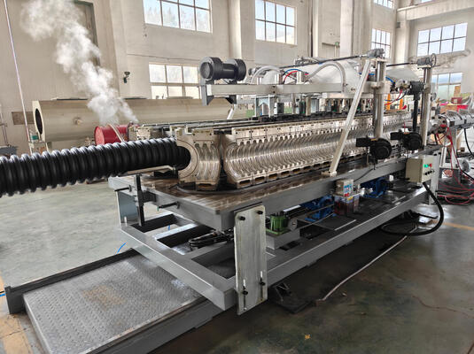 Double Wall Corrugated Pipe Extrusion Line with Customizable Color and Vertical or Horizontal Corrugator Featuring 20CrMnTi Gear Material