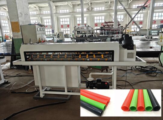 Single Wall Corrugated Pipe Extrusion Line with Temperature Sensor, Electric Heating, and Deep Screw Channel Structure