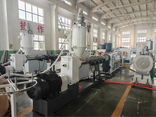 PP Spiral Pipe Extrusion Line Including 100m roll Winding Machine and HDPE Pipe Material for Industrial Pipe Solutions