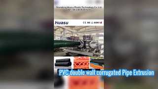 Dây chuyền ép đùn ống đôi tường PVC Sản lượng cao