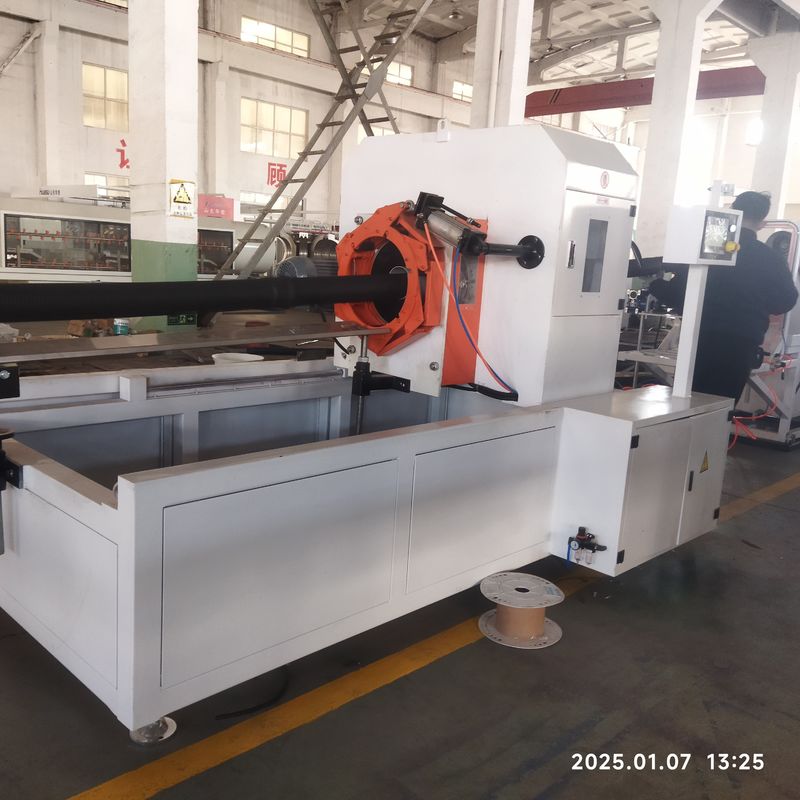 Dây chuyền đùn ống gợn hai thành tự động với Động cơ Siemens và Hệ thống điều khiển PLC cho sản xuất 8-15Kg/h