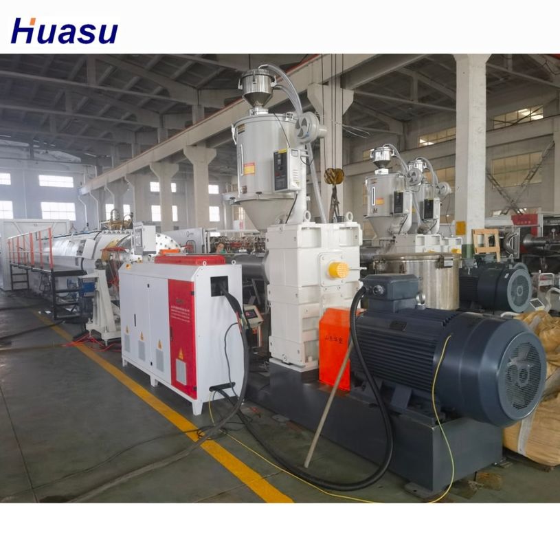 Siemens Electric Parts HDPE Solid Wall Pipe Extrusion Machine cho sản xuất chính xác