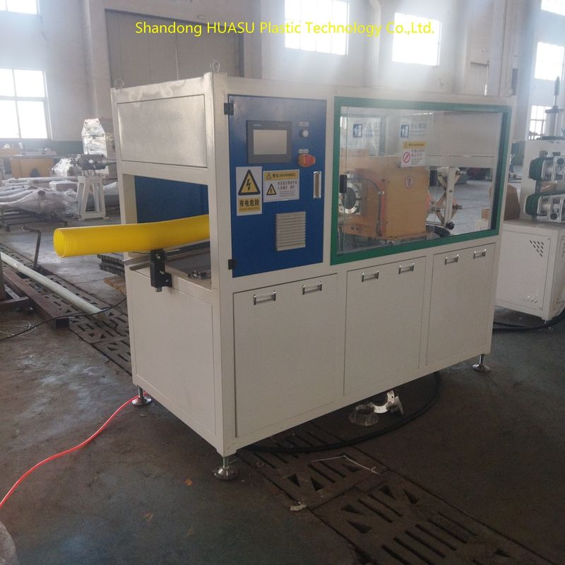 Công suất sản xuất 100-1000kW Máy ống sợi lợp hai tường với điều khiển PLC và làm mát bằng nước cho đầu ra tùy chỉnh