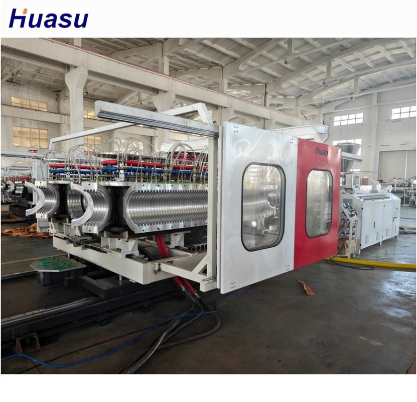 Máy xát ống lốp hai vít hình nón PVC Máy xát ống lốp hai tường cho ống nhựa Máy ống