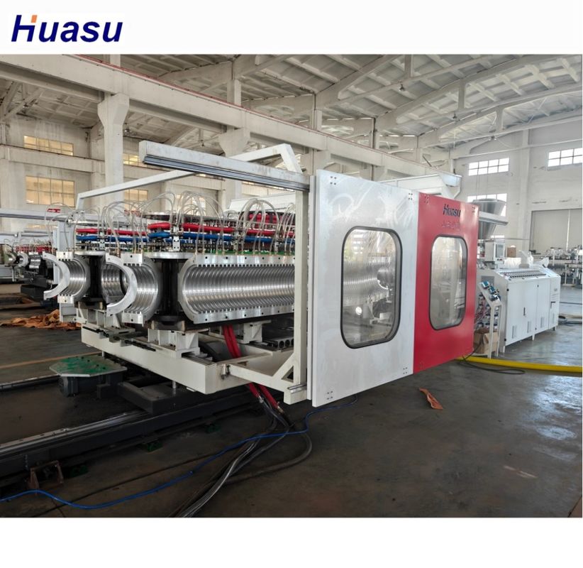 Máy chế tạo ống PVC lồi được tùy chỉnh để sản xuất vật liệu PVC