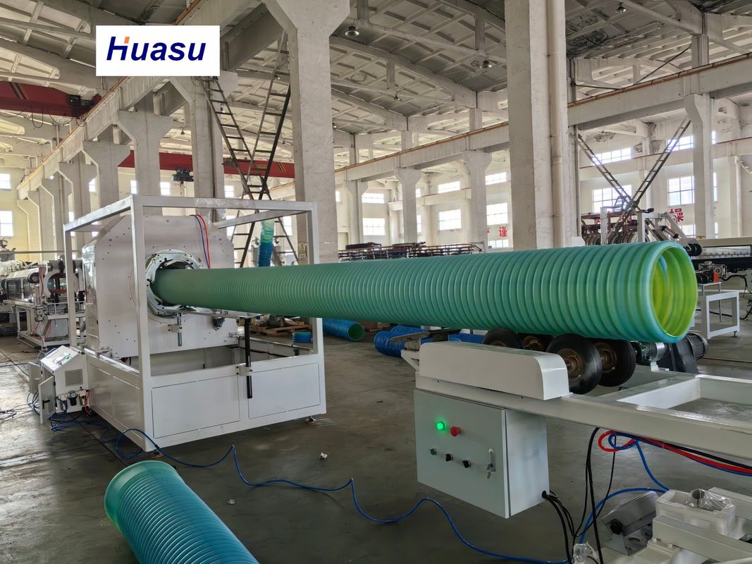 Dây chuyền đùn ống PVC tự động cho ống gợn sóng 32-1600mm với công suất 60-2000kg/h