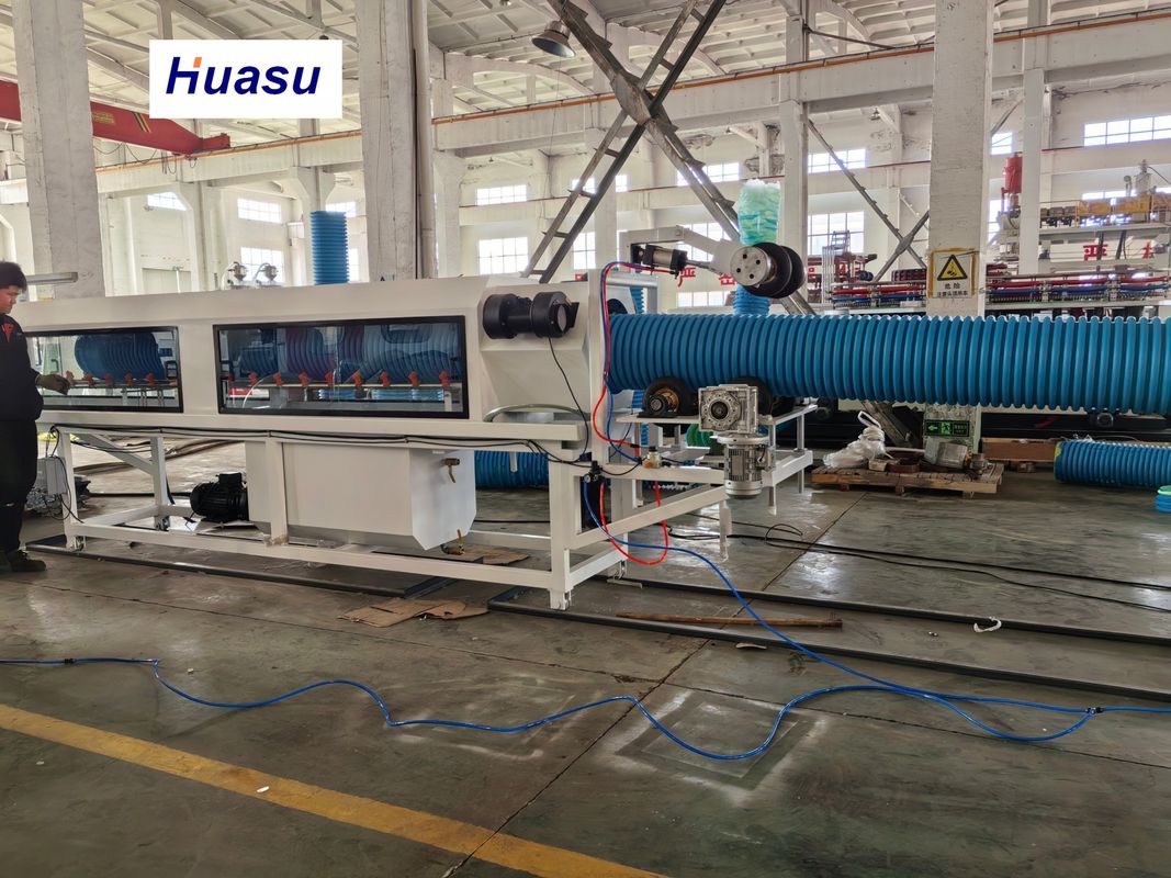 Máy máy ống dọc PVC có đường kính ống 32-1600mm Double-layer Spiral Co-extrusion và Siemens PLC System