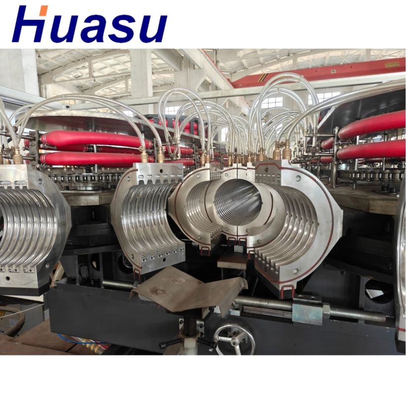 Dây chuyền đùn ống gợn sóng hai thành tùy chỉnh với vật liệu khuôn hợp kim nhôm và Contactor Schneider