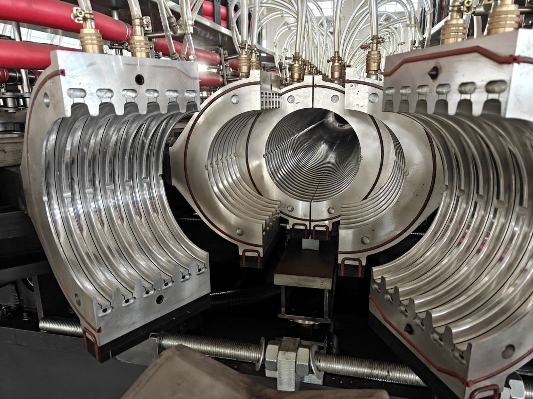 DWC Đường dây ép ống với Máy ép vít hình nón cho đường kính ống 32-1600mm và Capacity 60-2000kg/h