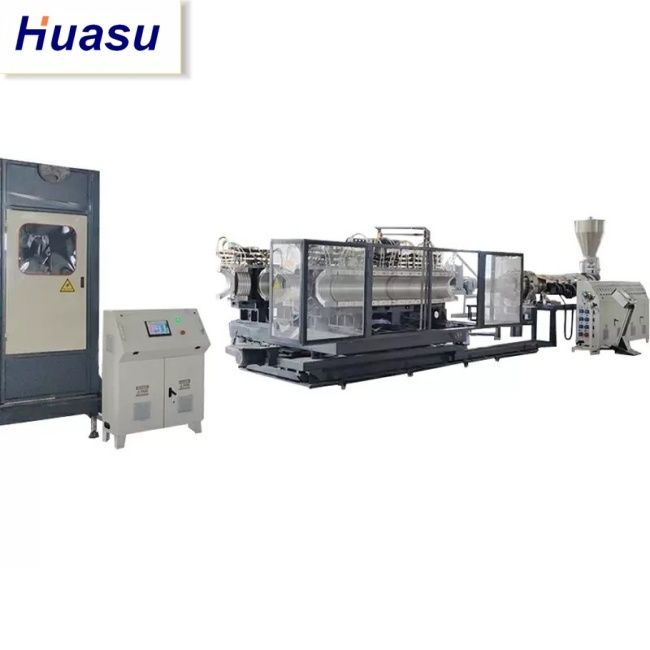 DWC Đường dây xát ống với đường kính ống 32-1600mm 60-2000kg/h Capacity and Siemens PLC Technology