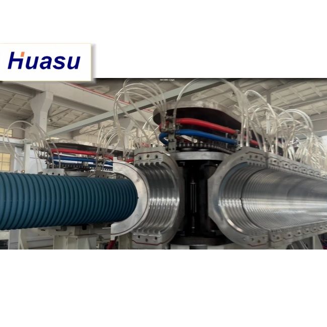 DWC Đường dây xát ống với đường kính ống 32-1600mm 60-2000kg/h Capacity and Siemens PLC Technology