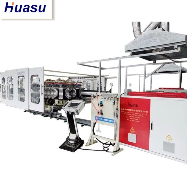 Đường dây sản xuất ống dọc hai tường có đường kính 32-1600mm, Công nghệ Siemens PLC và tiếng chuông trực tuyến