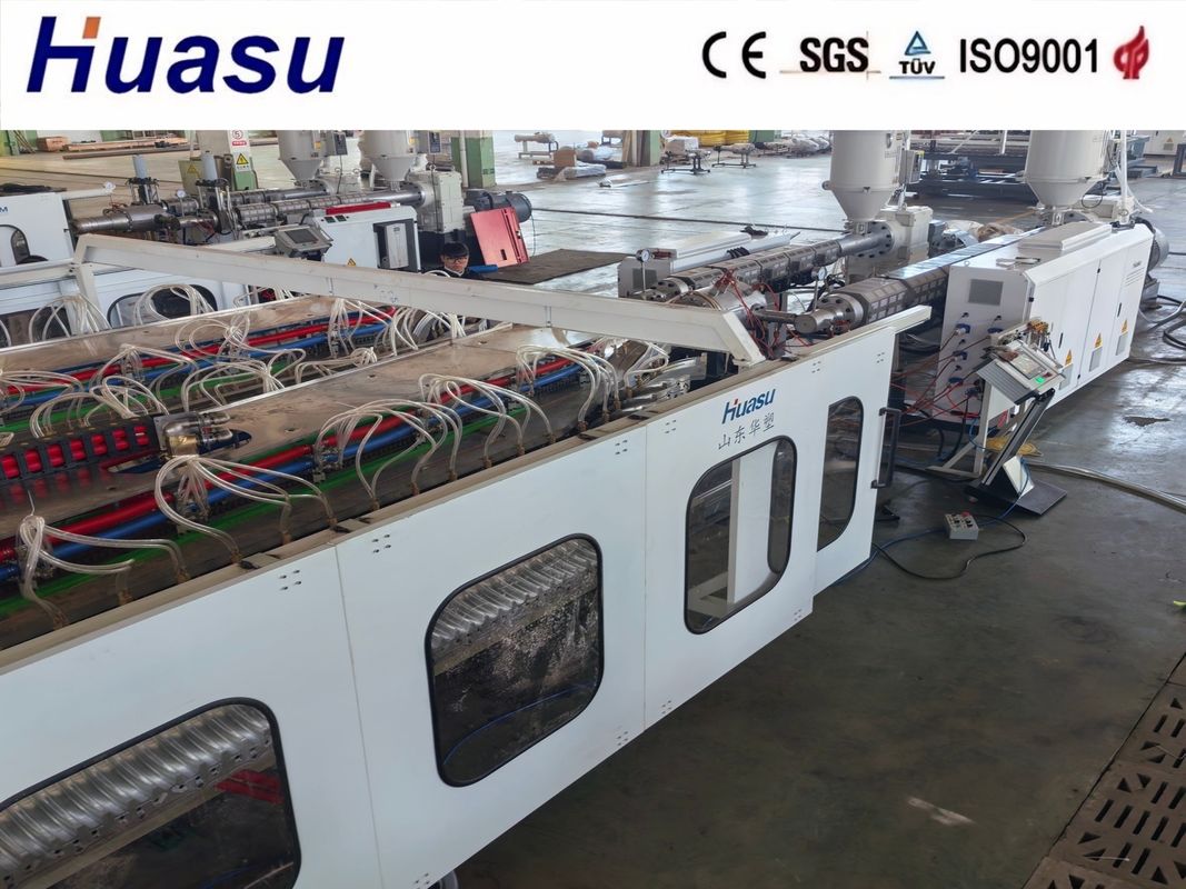 Đường dẫn đẩy ống dọc dây chuyền duy nhất với quy trình làm việc ổn định và hiệu hiệu trực tuyến cho ống PVC/PE/MPP/PA/HDPE