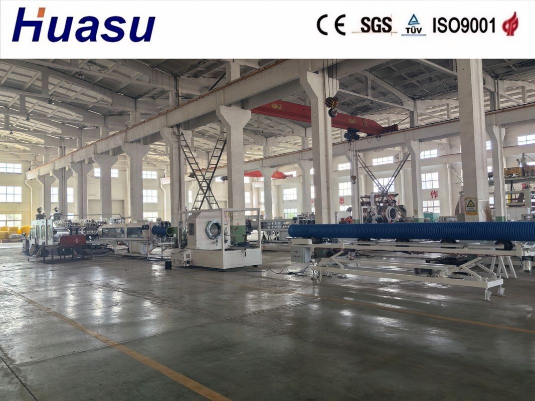 PP dây chuyền sản xuất ống dồn 32-1600mm PLC Control