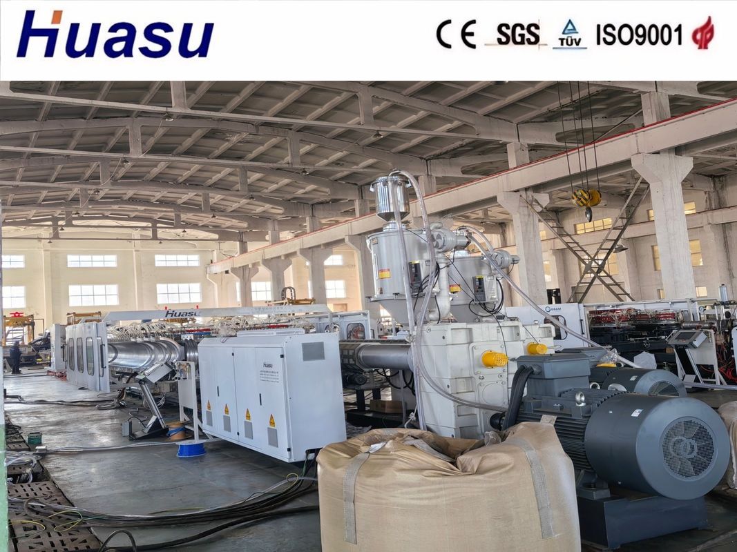 Dây chuyền đùn ống gợn sóng hai thành CE được chứng nhận với PLC Siemens