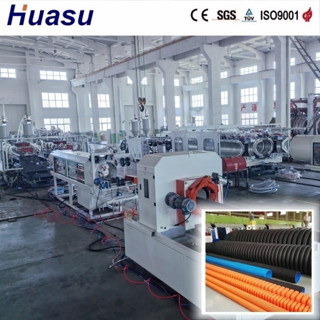 Máy ép ống HDPE cho ống lốp hai tường 32-1600mm