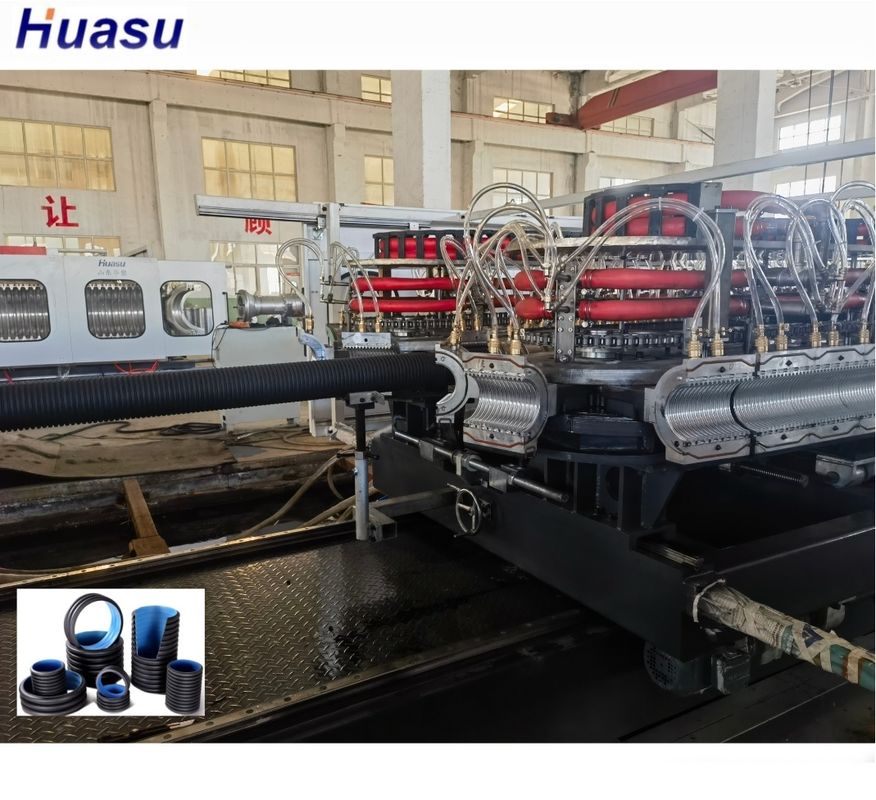 Dây chuyền đùn ống gợn sóng hai thành với biến tần Siemens, đường kính tối thiểu 63mm