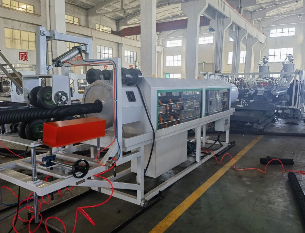 Dây chuyền ép đùn ống sóng hiệu suất cao với hệ thống điều khiển PLC và thiết kế đầu khuôn dạng mô-đun