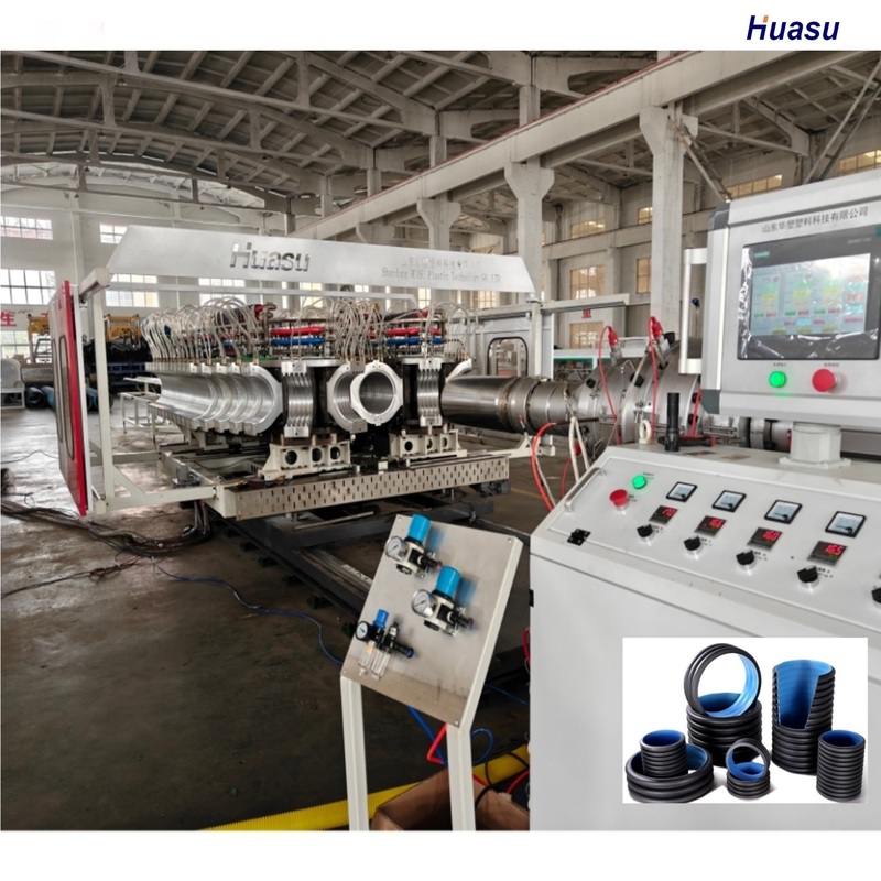 Sản phẩm bán nóng ống dọc nhựa máy làm ra dây chuyền ép với hệ thống điều khiển PLC