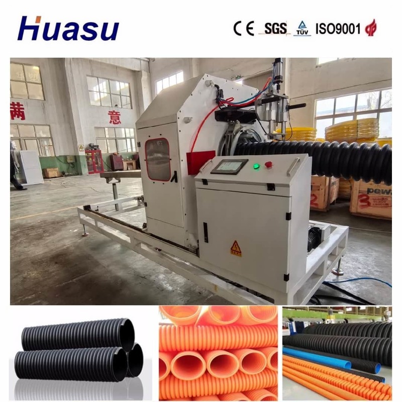 Đường đẩy ống lợp một tường tự động với PVC PE MPP PA HDPE Processing và chức năng chuông trực tuyến