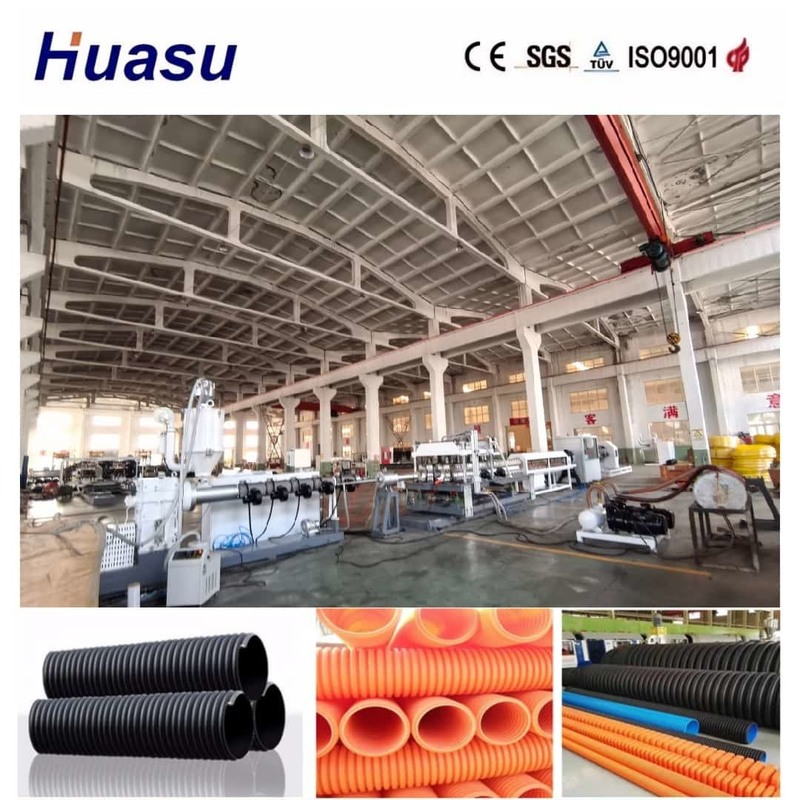 Đường đẩy ống lợp một bức tường với 60-2000kg / h Capacity 32mm-1600mm Diameter and PLC Remote Control