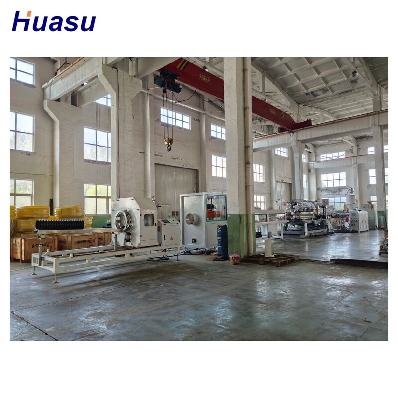 Đường dây đẩy ống HDPE máy tính tự động có năng suất cao với điều khiển PLC của Siemens để sản xuất ống lốp