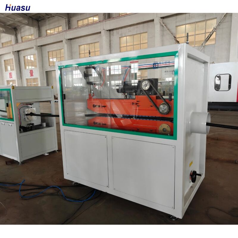 Dây chuyền đùn ống gợn sóng thành đơn bằng thép với linh kiện điện Schneider Siemens, Bảo hành 1 năm và Độ sâu nitriding thùng 0.4～0.7 mm