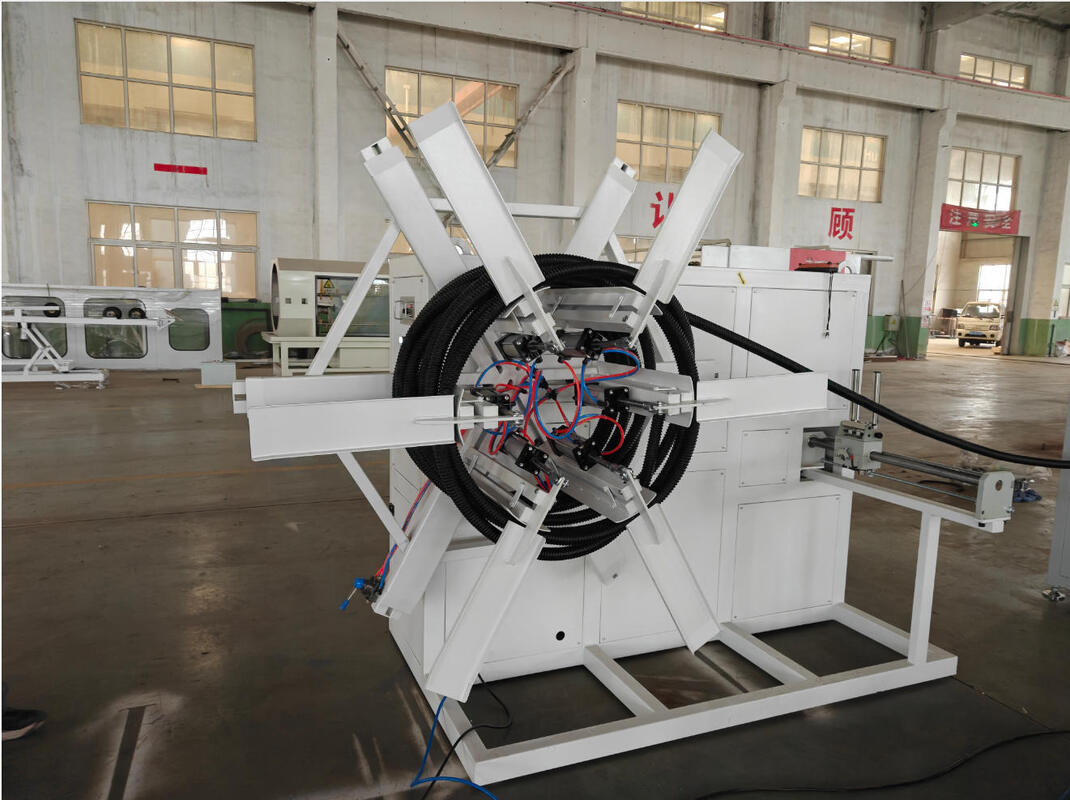 Dây chuyền đùn ống gợn sóng một lớp tự động hoàn toàn với công suất 40-80kg/h và hệ thống làm mát bằng nước