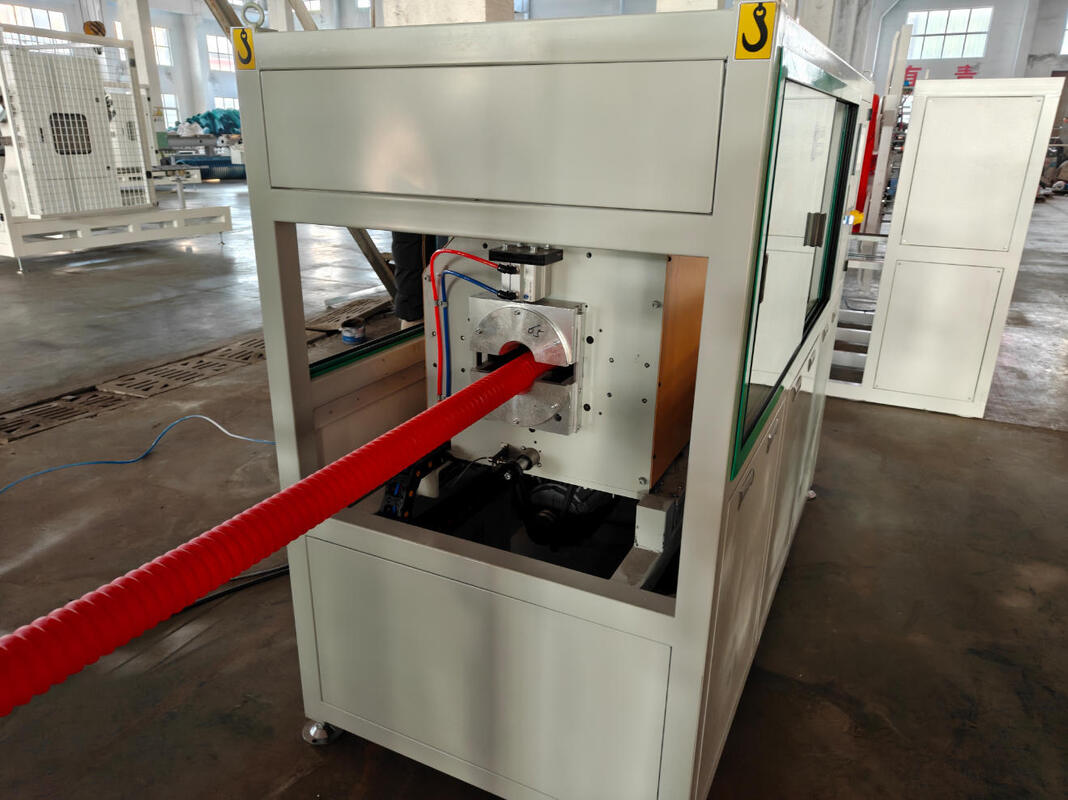 Dây chuyền đùn ống gợn sóng thành đơn làm mát bằng nước với công suất 400-1000 và tạo sóng tự động