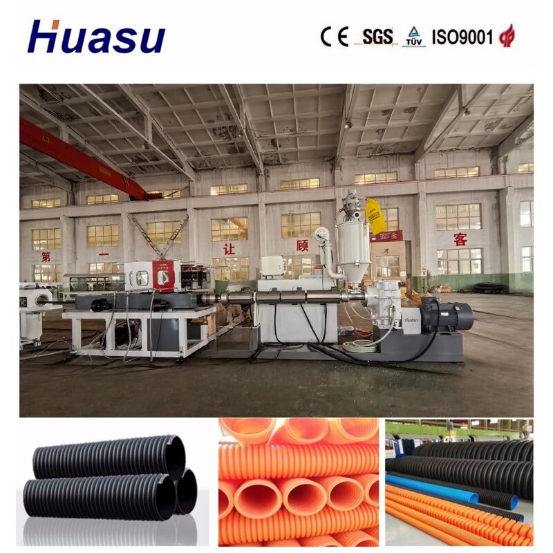 Dây chuyền sản xuất ống HDPE với làm mát bằng khí và nước cho đường kính ống từ 32mm-1600mm và điều khiển PLC