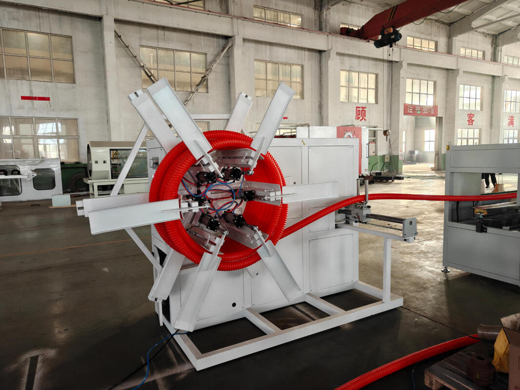 Dây chuyền đùn ống gợn hai thành với các bộ phận điện chính Siemens, vật liệu bánh răng 20CrMnTi và trục vít thùng HV>740