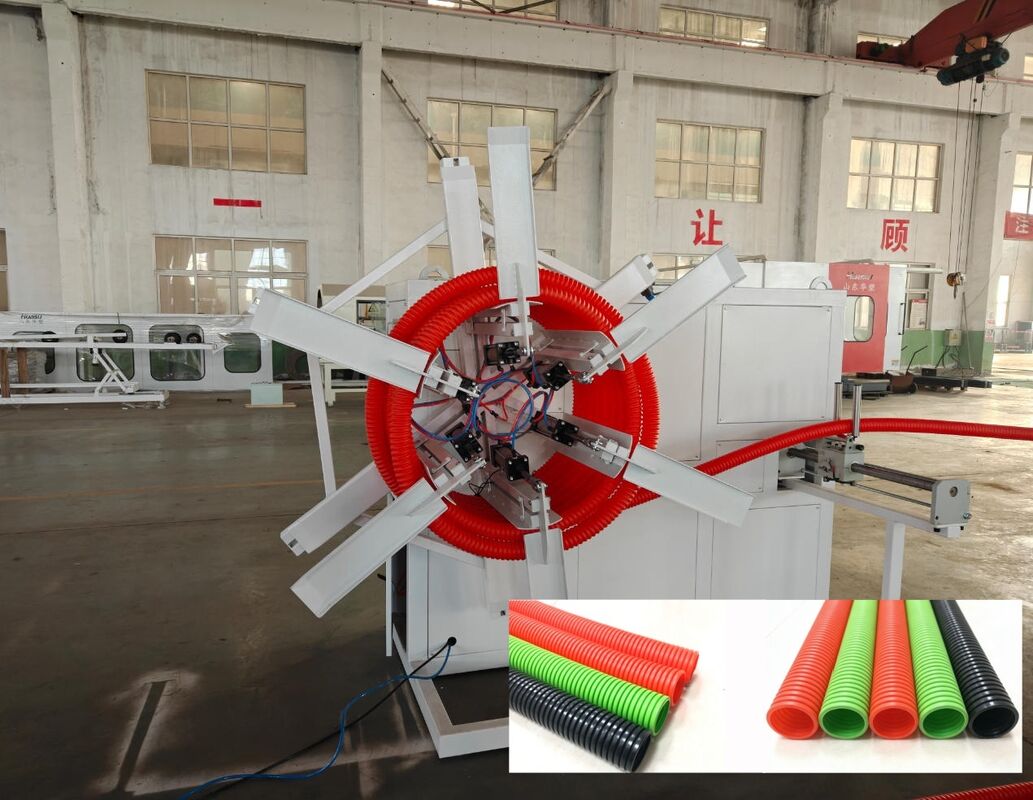 Dây chuyền đùn ống sóng đơn có điều khiển PLC, ống lót nước bằng thép chất lượng cao và điện chính Siemens/Schneider