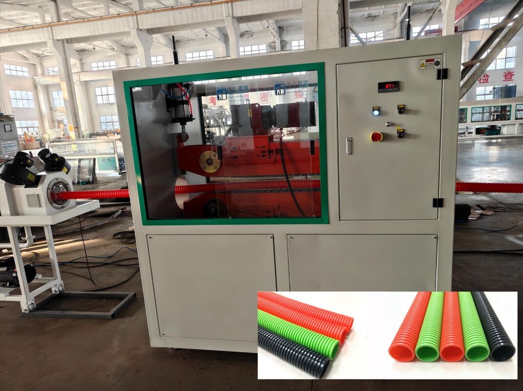 Đường đẩy ống lợp một tường với điều khiển từ xa PLC và Siemens Schneider Electrics để sản xuất ống bền