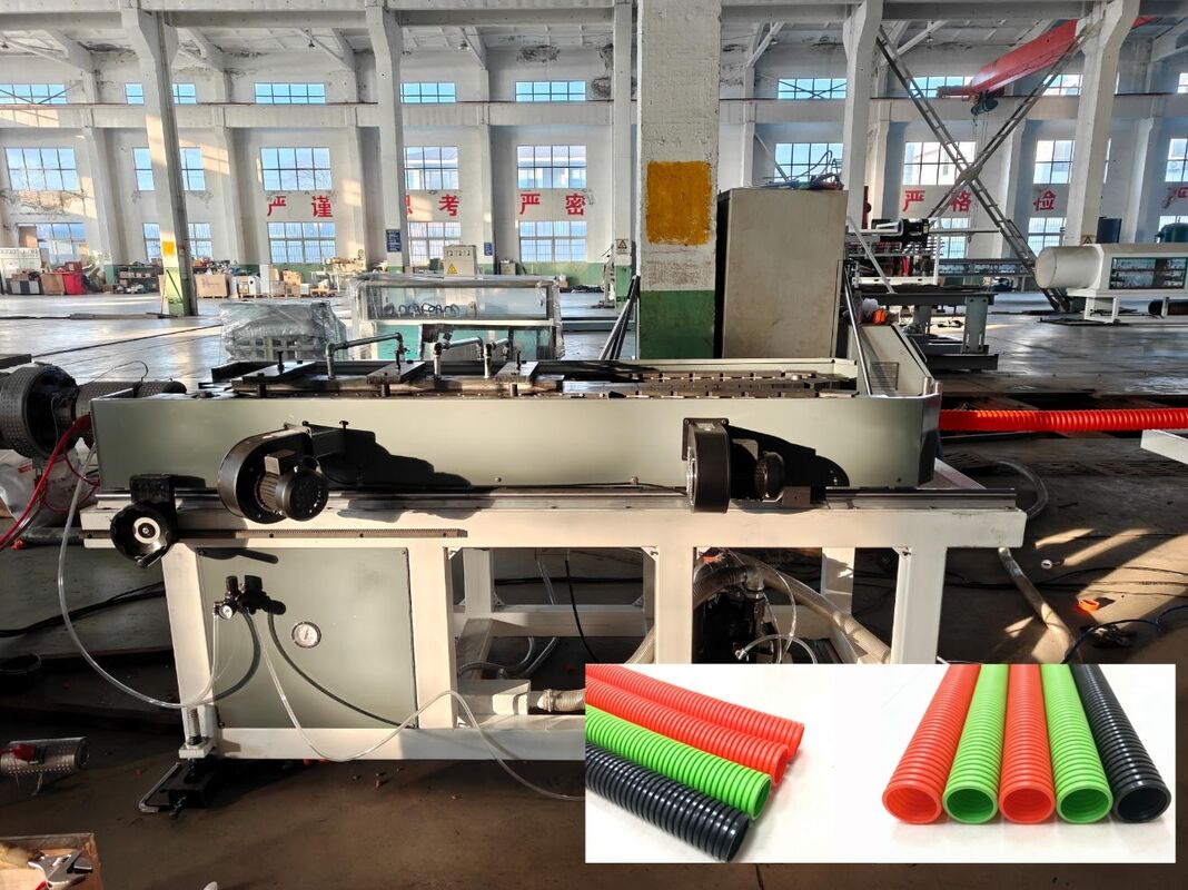 Đường đẩy ống lợp một tường với điều khiển từ xa PLC và Siemens Schneider Electrics để sản xuất ống bền