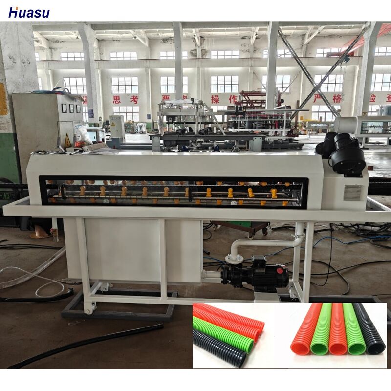 Đường đẩy ống lợp một tường với điều khiển từ xa PLC và Siemens Schneider Electrics để sản xuất ống bền