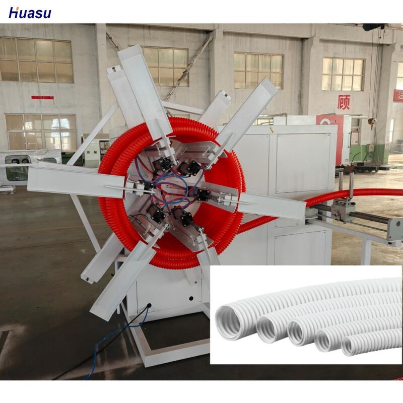 Đường đẩy ống lợp tường đơn Hệ thống kết nối đầy đủ Hệ thống đan xen loại khuôn quay Corrugator Kiểm soát máy tính cho sản xuất