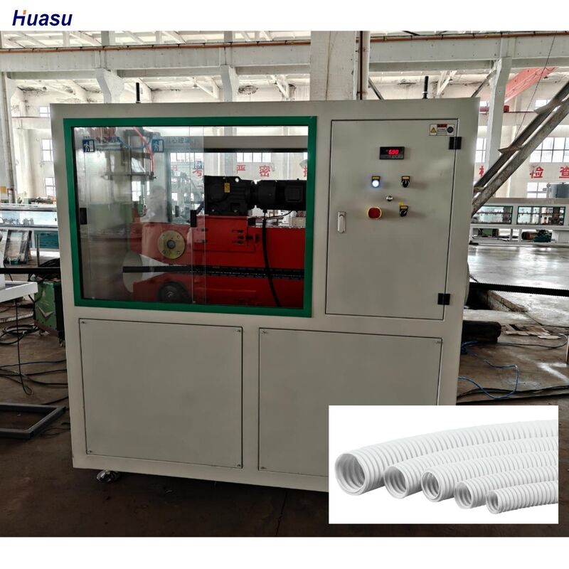 Dây chuyền sản xuất ống gợn sóng Nền tảng dây chuyền đùn tạo điều kiện cho việc tạo hình ống tự động và kiểm soát quy trình Một nguồn cấp