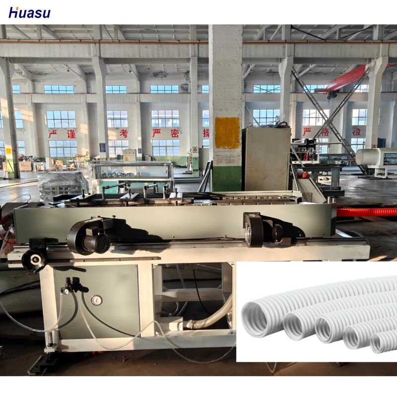 Máy xả HDPE PP PVC máy ống lốp hai bức tường tối ưu hóa cho các ứng dụng xả ống công nghiệp