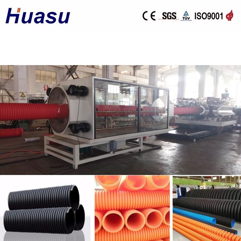 32mm-1600mm đường kính bên trong sợi ống đè đè đè hai tường với Siemens PLC điều khiển cho năng suất cao