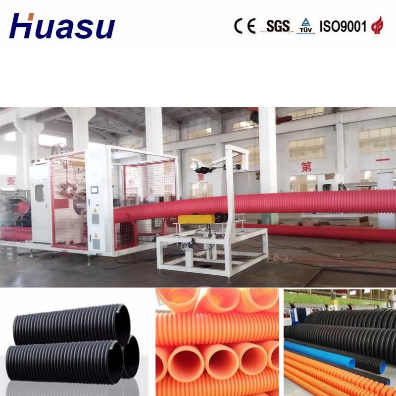 Dòng xát ống lợp tường hai với đường kính ống 32-1600mm, điều khiển PLC Siemens và năng suất cao