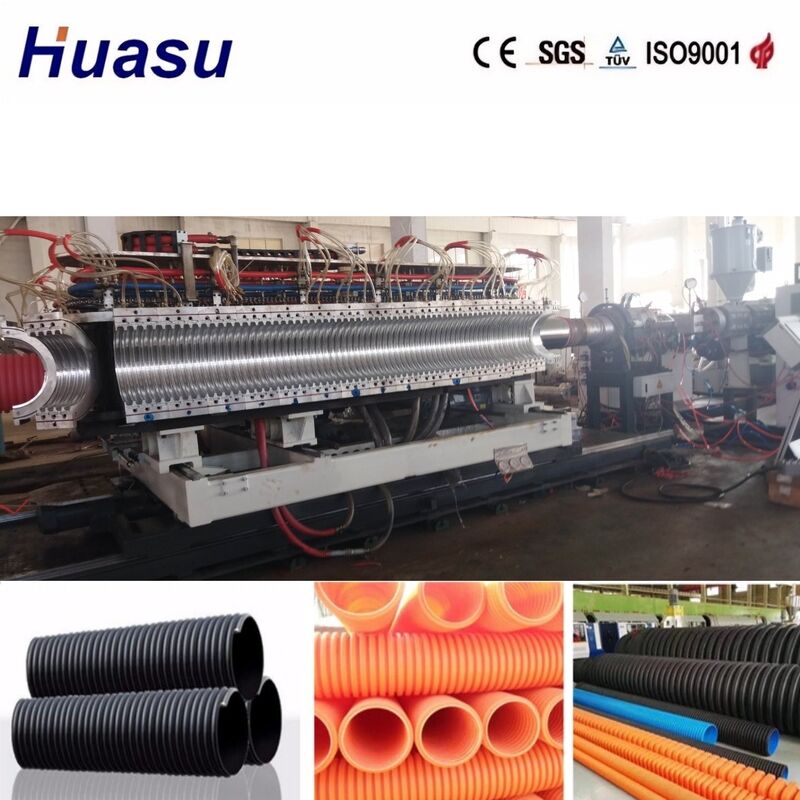 Máy xát ống lốp hai tường với đường kính ống 32mm-1600mm, điều khiển PLC và năng suất cao